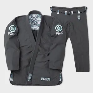 Flow Kimonos Feather 3.0 BJJ Gi - Grey