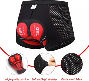 1/2/3/4 Pack Menswear Cycling Underwear 3D Cushion Padded Bike Riding Shorts MTB Breathable Quick Dry Body Shaper Lightweight Bicycle Sports Pants Compression Stretch Smooth Elastic Plain Fabric