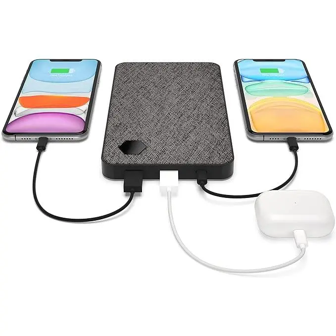 Eggtronic Laptop Power Bank | Ultra-Fast 20,000mAh Slim Battery Pack - USB C + USB A, 63W Output | Charge 3 Devices at Once- Phones, Tablets, Laptops, 3ft Cable Included