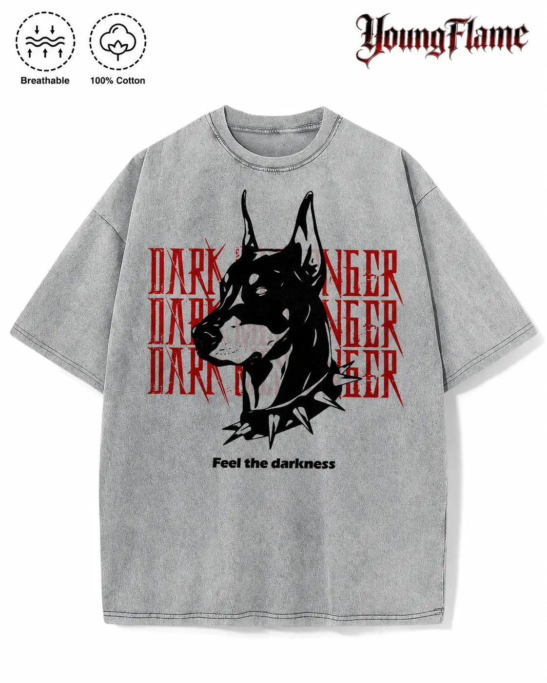 Vintage Acid Wash Doberman Dog graphic tees A comfortable summer gift Dark Aesthetic streetwear y2k clothing Men Oversized T-Shirt short sleeve humorous tshirt fall fashion outfit
