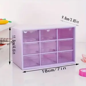 Transparent Acrylic -Grid Desktop Suitable for - Multi-Compartment Storage Box for Jewelry,, & Small Items, Plastic Tray with Rectangular, Jewelry Boxes
