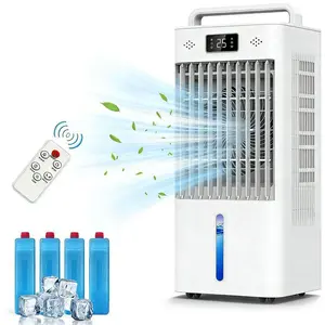 Garvee 3-in-1 Portable Evaporative Swamp Cooler with Remote Control, LED Display Screen, Air Circulation Cooling Fan with Dual Water Tanks, Indoor Outdoor Portable Air Conditioner Alternative