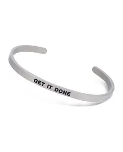Get it Done, Motivational Cuff Bracelet