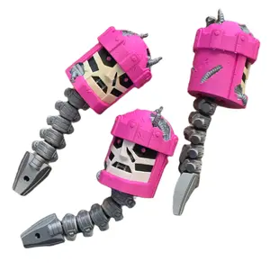 Battle Damaged Sentinel Heads with Articulated Spines - 3D Printed Figurine