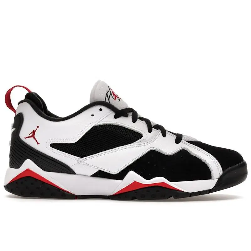 Jordan MVP 92 White Black Gym Red Sneakers Basketball Shoes Low Top Leather Upper Rubber Outsole Lifestyle Footwear Retro Inspired Design Casual Sneakers with Classic Jordan Elements Comfortable Everyday Shoes for Men and Women