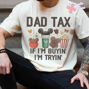 Comfort Colors® Snack Drink Dad Shirt, Dad Tax, Princess Dad, Happy Father's Day, Gift for DadHim, Best Dad Ever Birthday Daddy Gift from Kid