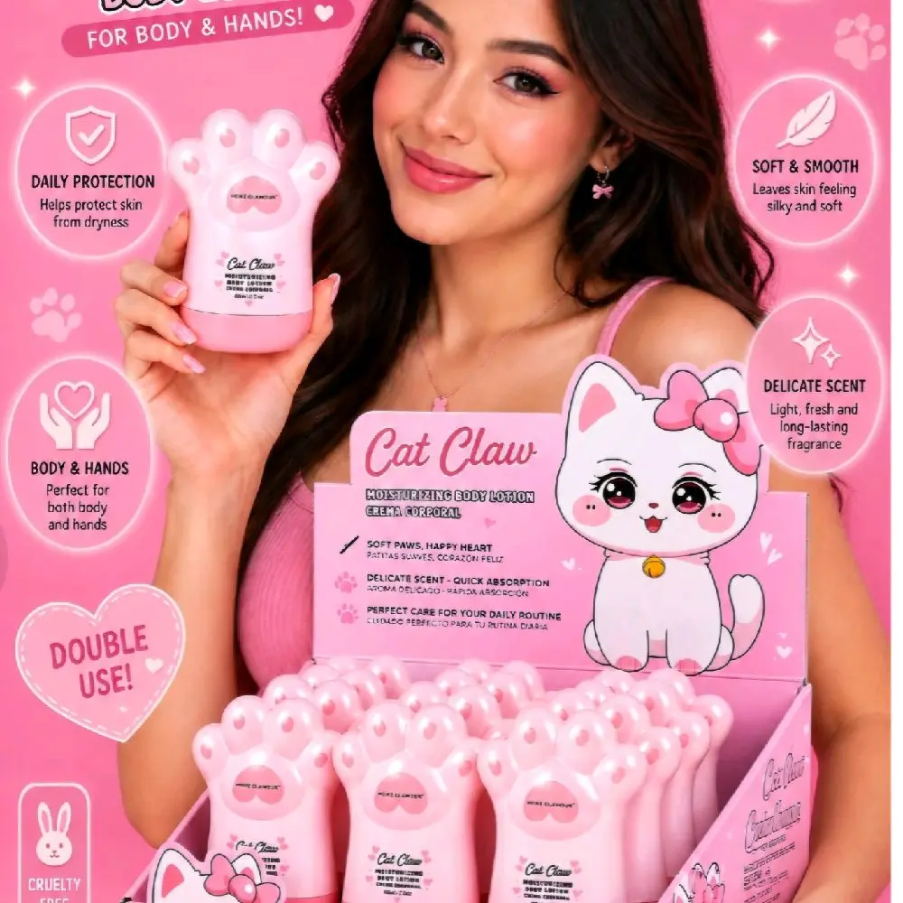Body & hand cream lotion cat paw