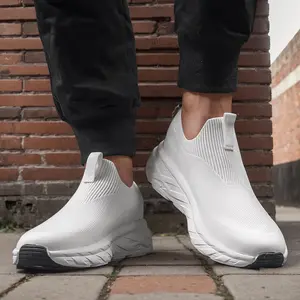 Men Fashion Sneaker. 2026 Men's Slip-On Running Shoes Seamless Breathable Design Outdoor Fitness Sneakers Cushioned Casual Trainers.1256