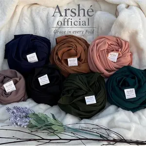 Arshé Premium Chiffon Hijab Lightweight Elegant Scarf in Multiple Colors for Graceful Style
