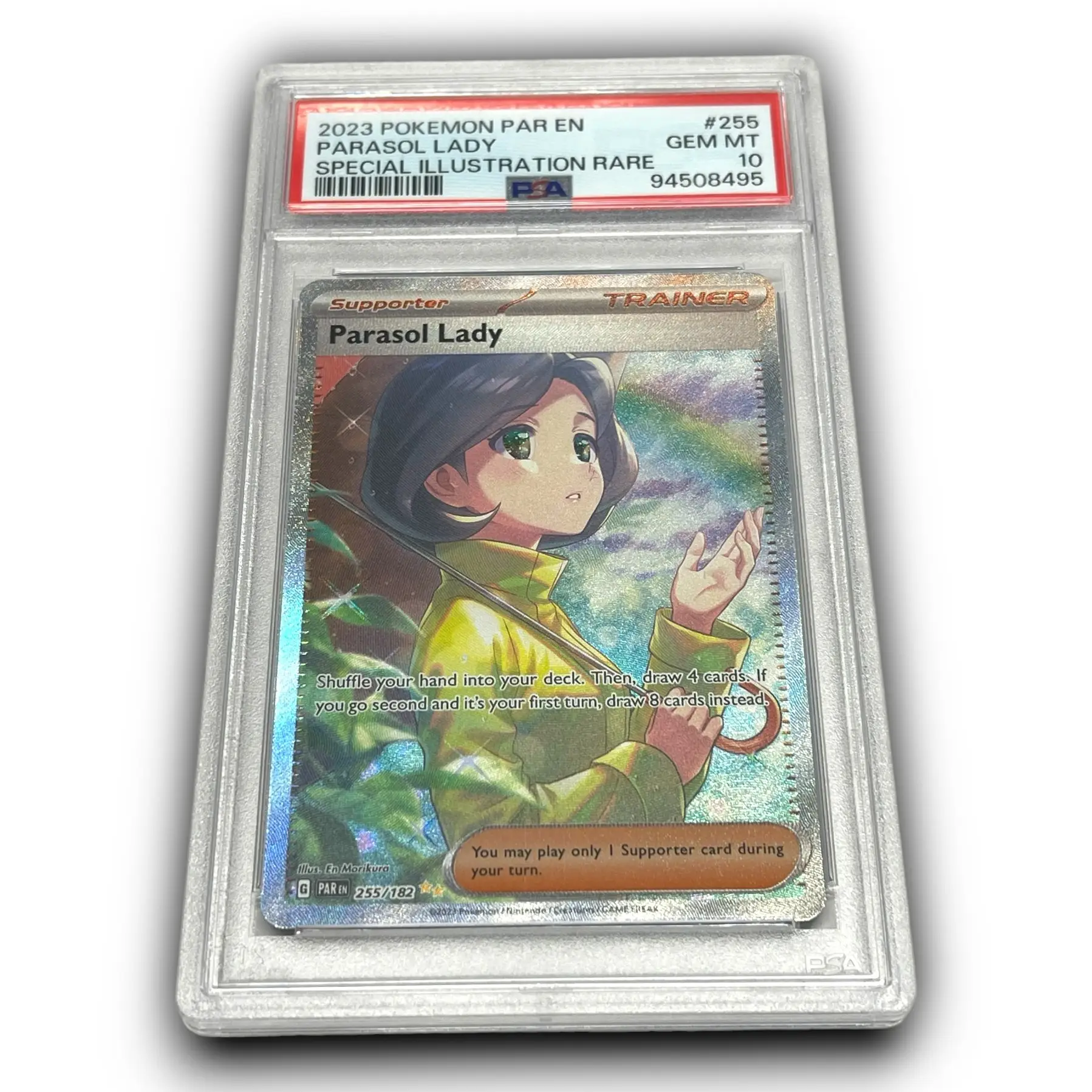 PSA 10 Parasol Lady Special Illustration Rare Pokemon Paradox Rift (PAR) #255 English Qty 1 Graded GEM MINT