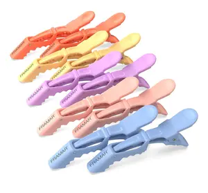 FRAMAR Pastel Alligator Hair Clips 10 Pack – Professional Alligator Clips For Hair, Hair Clips For Styling, Hair Styling Clips, Aligator Clips, Salon Hair Clips, Plastic Hair Clips