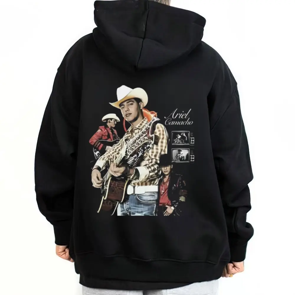Ariel Camacho 06 Unisex Pullover Hoodie - Oversized Casual Street Style Top, Chicanos Cholo Mexican Fashion, Polyester-Cotton Fabric, Menswear Basic Loose Outfits