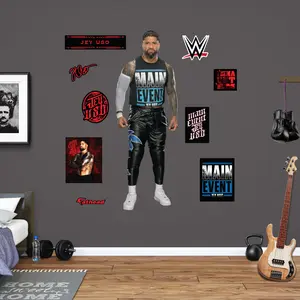 Jey Uso - RealBig Collection - Official WWE - Reusable Vinyl Wall Decals Jey Uso - RealBig Collection - Official WWE - Reusable Vinyl Wall Decals