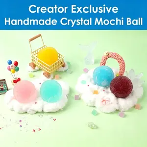 Creator Exclusive (Shipping Included) - Pawtoto Handmade Crystal Mochi Ball Squish Toy Soft Stress Relief Fidget Sensory Play Set for Relax & Gifting#Summervibes