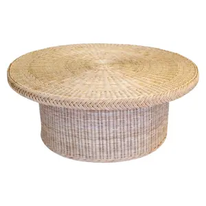 Braided Chatham Round Wicker Coffee Table