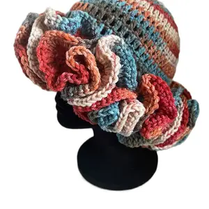 Royal Gorge Crochet Ruffle Beanie