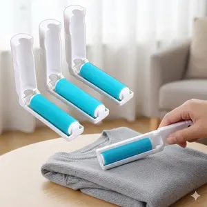 Sticky Lint Roller for Pet Hair Removal, Portable Fabric Shaver for Clothes, Furniture, Reusable Lint Brush with Strong Adhesion for Efficient Fuzz & Dust Pickup.