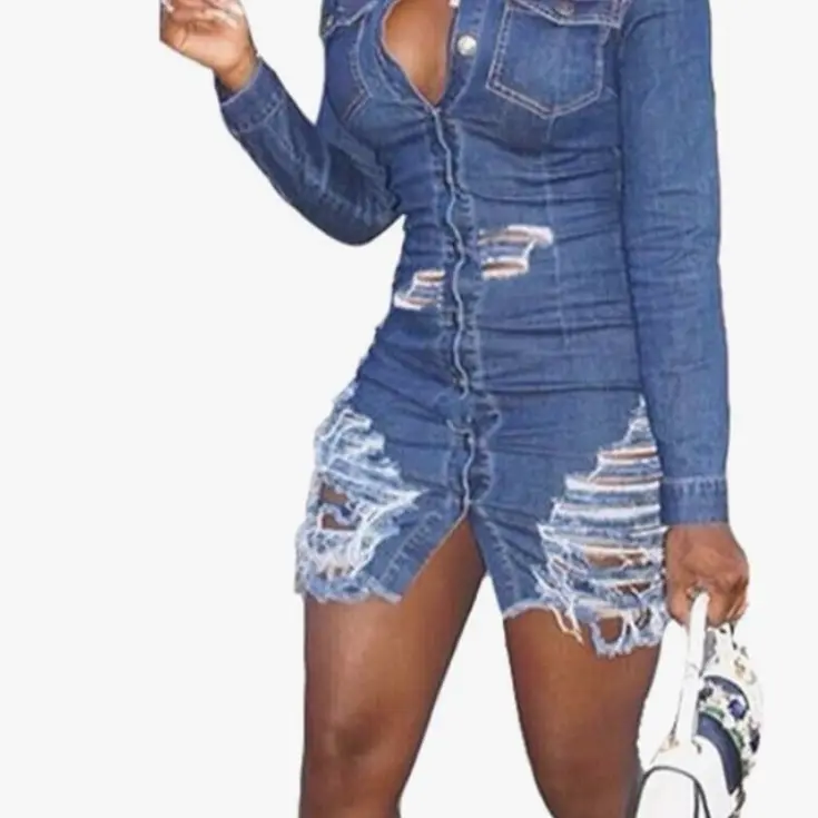long sleeve striped dress outfit Preppy Vertical Stripe Flounce Hem Collared Shirt Mini Dress