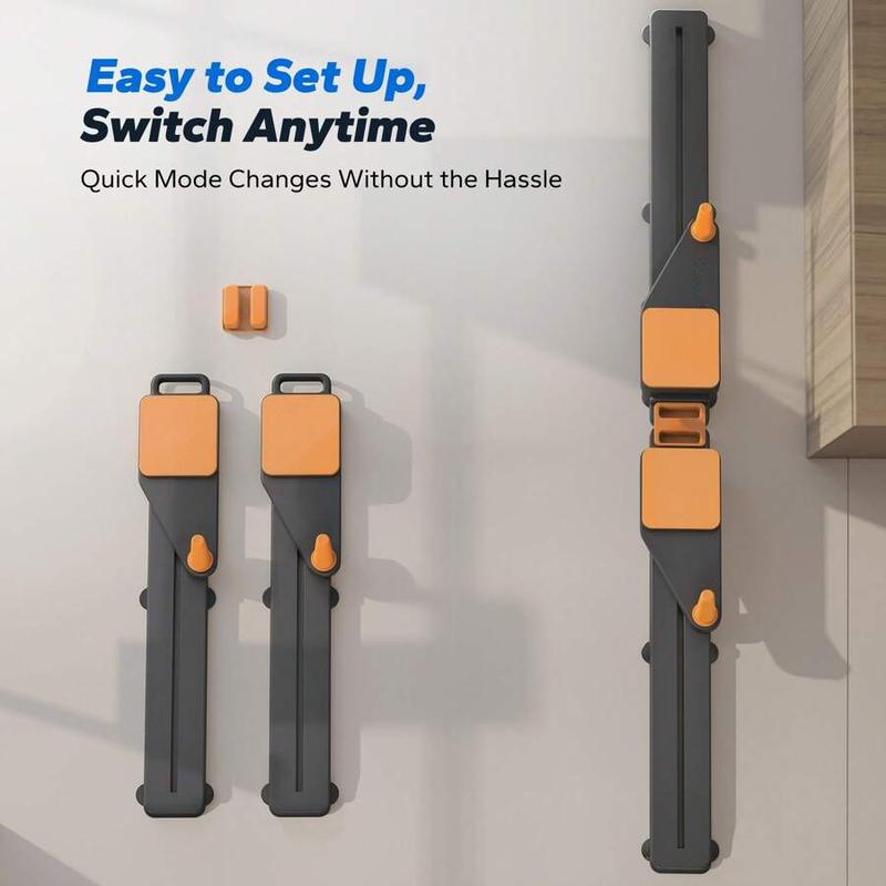 Multi-functional Ab Exercise Board, Foldable Home Pilates Reformer with Knee Mat, Timer and Resistance Bands, Abs Workout Equipment for Abdominal & Core Strength Training