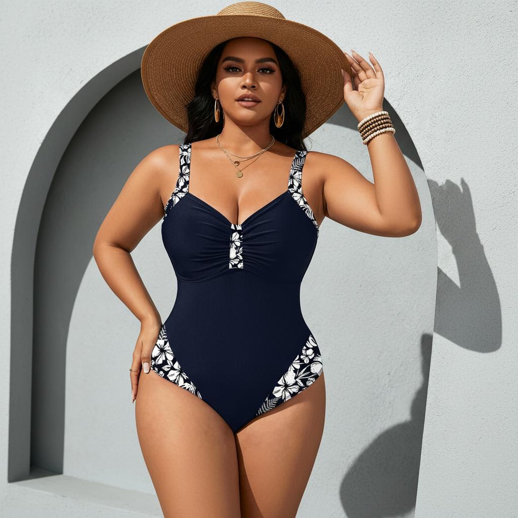 Plus Size Women One Piece Tummy Control Slimming Swimsuits Modest Bathing Suit Ruched Shapewear Swimwear 2026 bikini with faja bathing suits for the summer stylish swimwear high waist design cut back swimsuit