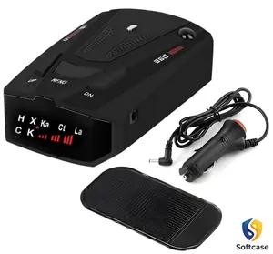 Premium RAD Driving Aids with Mute Memory, Led Display, City/Highway Mode, Long Range Detection, Black Modern Automobile Trucks Cars Son Father Gift Summer Vibes Easy Installation Stealth Technology GPS Tracker Ka band Universal Mobile Spread Voice Prompt
