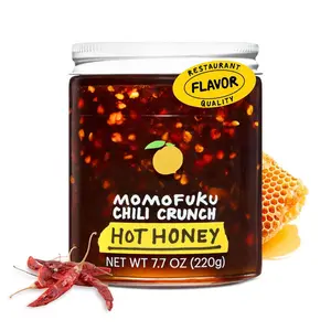 Momofuku Hot Honey Chili Crunch by David Chang 7.7 oz, Oil with Premium Wildflower Honey, Garlic and Shallots, Chili Crisp for Cooking, as Sauce or Topping