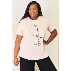 Simply Love BE KIND Graphic Round Neck T-Shirt easter tee