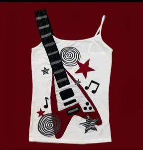 TOP Millennial subculture punk rock rebellious visual kei music suspender tank top retro vintage top subculture COOL