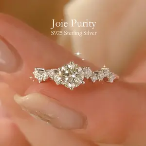 S925 Silver Twinkling Starry Ring – Elegant Everyday Jewelry for Women, Perfect as a Wedding/Party/Anniversary/Festive Gift