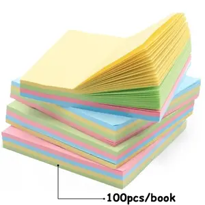 Colorful Sticky Notes Sticker | Creative Memo Pad, Four Colors, Tear-Off Notepads, Suitable for Students, Office, Home,school