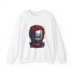 Halloween (Chucky) Sweatshirt, Halloween Costume Top, Horror Movie Inspired Shirt, Scary Movie Apparel, Unisex Sweatshirt graphic tee