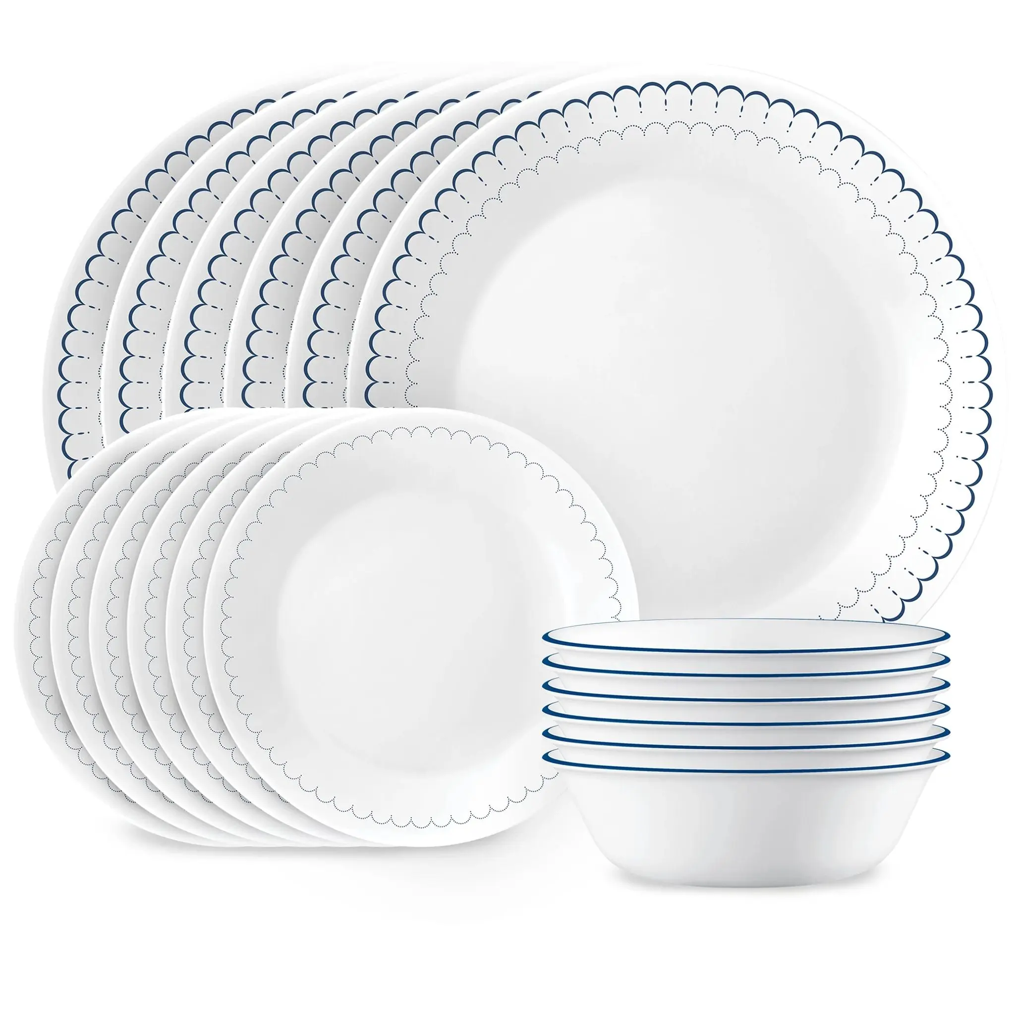 Corelle® Caspian Lace 18-piece Dinnerware Set, Service for 6