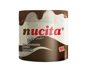 Nucita Double Flavor Chocolate Spread - Rich & Creamy 200g Glass Jar Dip