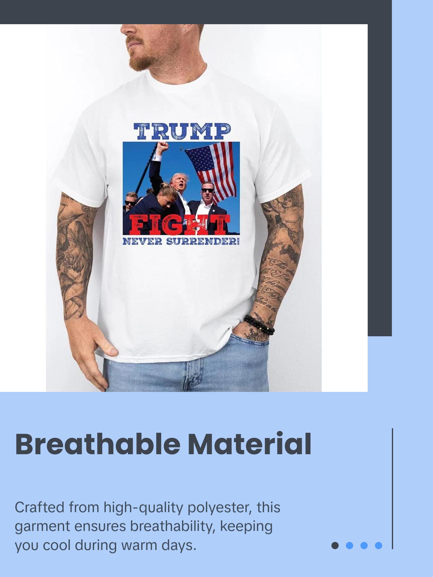 Trump Shirt Casual Men's T-shirt Men's Short-Sleeve