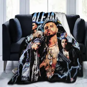 Blanket Rauw Musics Alejandro Throw Flannel Blankets for Couch Sofa Bed Chair Camping Travel Warm Soft Cozy Fuzzy Blankets for All Seasons Gift