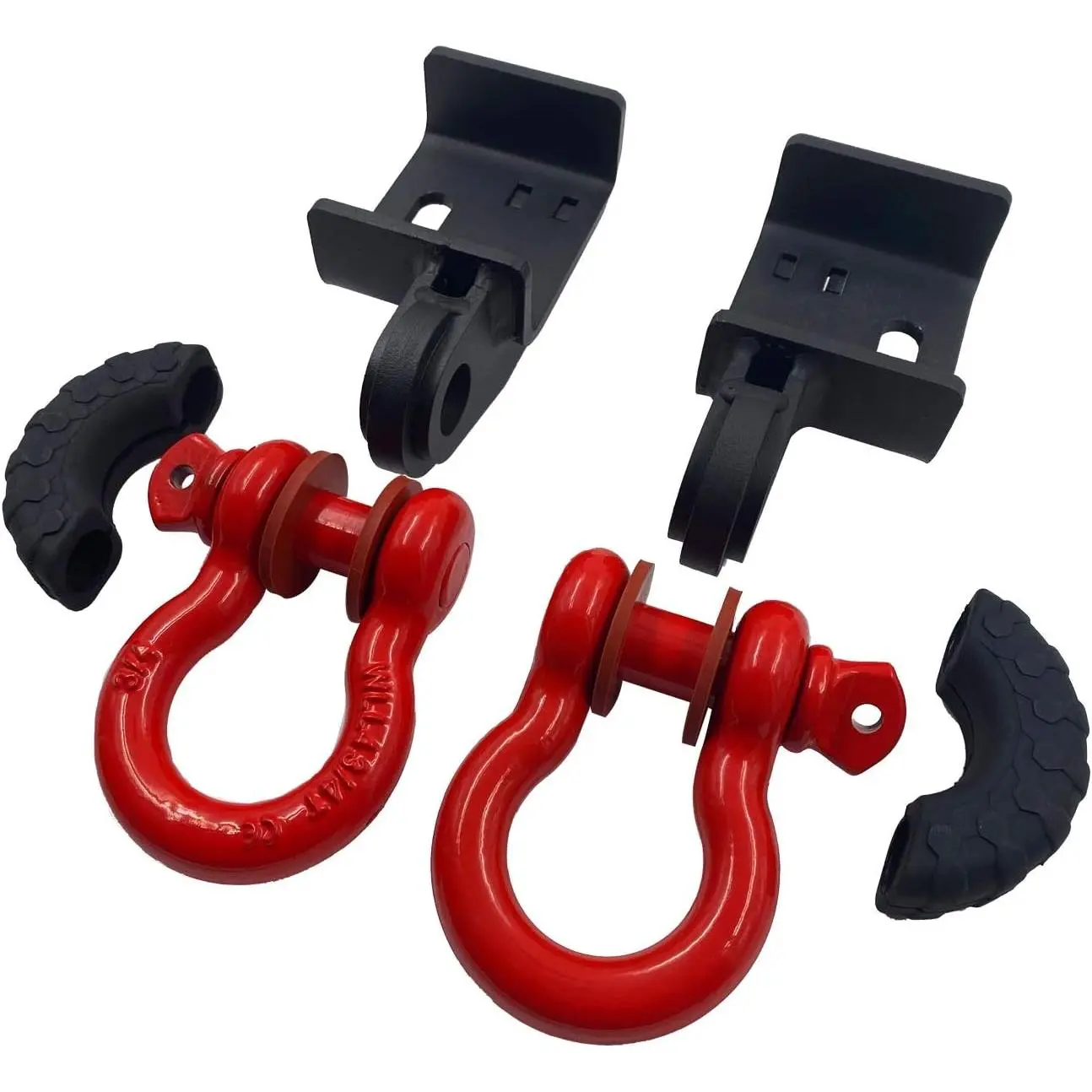 Front Demon Tow Hook Bracket w/ 3/4inch Shackle Mount Fit for 2009-2023 Toyota Tacoma