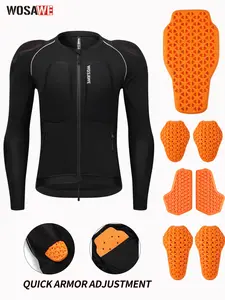 WOSAWE Men's Mesh Motorcycle Jacket Padded Motorcycle Shirt with Back Summer Sport Bike Riding Gear
