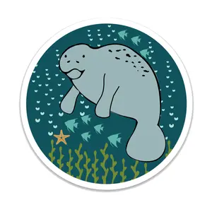 Lucy's Room Manatee Sticker