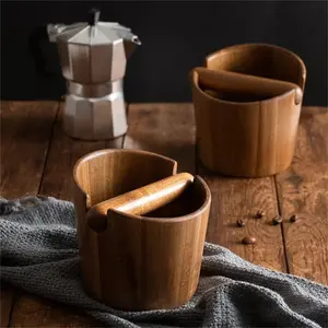 Wood Espresso Knock Box