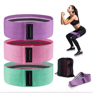 Sports Exercise Resistance Loop Band Set, 3 Counts Elastic Squat Bands, Yoga Stretch Strap, Home Gym Kit, Ideal for Full Body Workouts