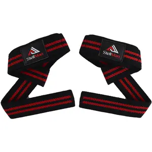 Stellman Sports TitanHold Series Unisex Weightlifting Straps - Adjustable Lasso, Heavy-Duty Cotton Webbing, Neoprene Wrist Padding, Reinforced Stitching, Secure Hold, Slip-Resistance for Bodybuilding, Gym Training