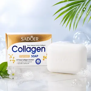 Collagen Cleansing Soap - Deep Brightening & Moisturizing Body Soap for Dark Spots, Acne & Smooth Skin, All-in-One Skin Care Solution (100g)
