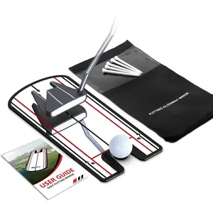 Golf Putting Mirror - Alignment Putting Training Aids for Consistency & Accuracy - Ideal for Indoor |     Outdoor Practice, with Carry Bag and Golf Tees