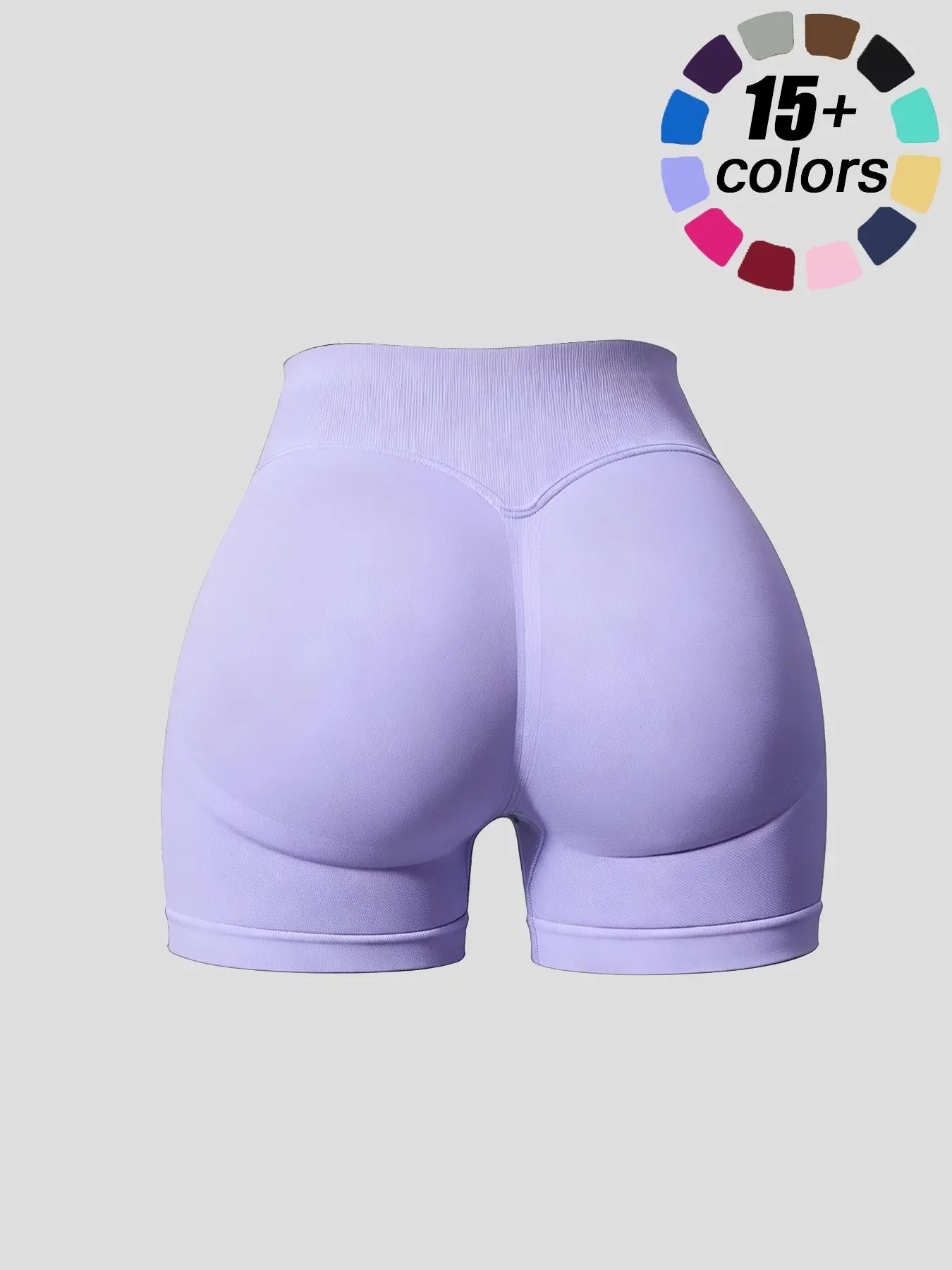 Women's High Waist Sporty Tight-Fitting Shorts, High Waisted Shorts, Tight Fitted Shorts, Activewear Shorts, Skinny Workout Shorts, Abdominal Control & Butt Lifting, Ideal for Cycling and Gym Exercises, All Seasons, Athletic Shorts
