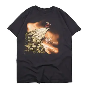 Retro 2017 Korn T-Shirt, Follow The Leader Black Tee