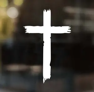 Thrilling Signs Rustic Cross Decal - Simple Design for Your Needs