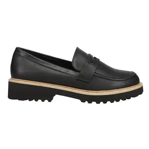 Corkys Womens Boost Lug Sole Loafers Casual - Black