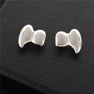 【Free1+1】Vampire Teeth Costume - gold and silver vampire dentures grill decoration, used for cosplay party props Halloween party costume Masks