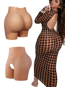 Silicone Pants With Hip Enhancer And Fake Buttocks For Women, Suitable For Waist Circumference Of 25.2 Inches -51.18 Inches, Thickness Of 0.35 Inches