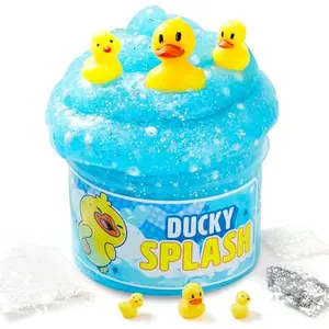 Slime Party Favors, Bubble Bath Duck Slime - 8 oz., Soft, Non-Sticky, Mess-Free, Stress Relief, and Safe - Toys for Kids Classroom Reward, Boys and Girls Birthday Gifts Party Favors
